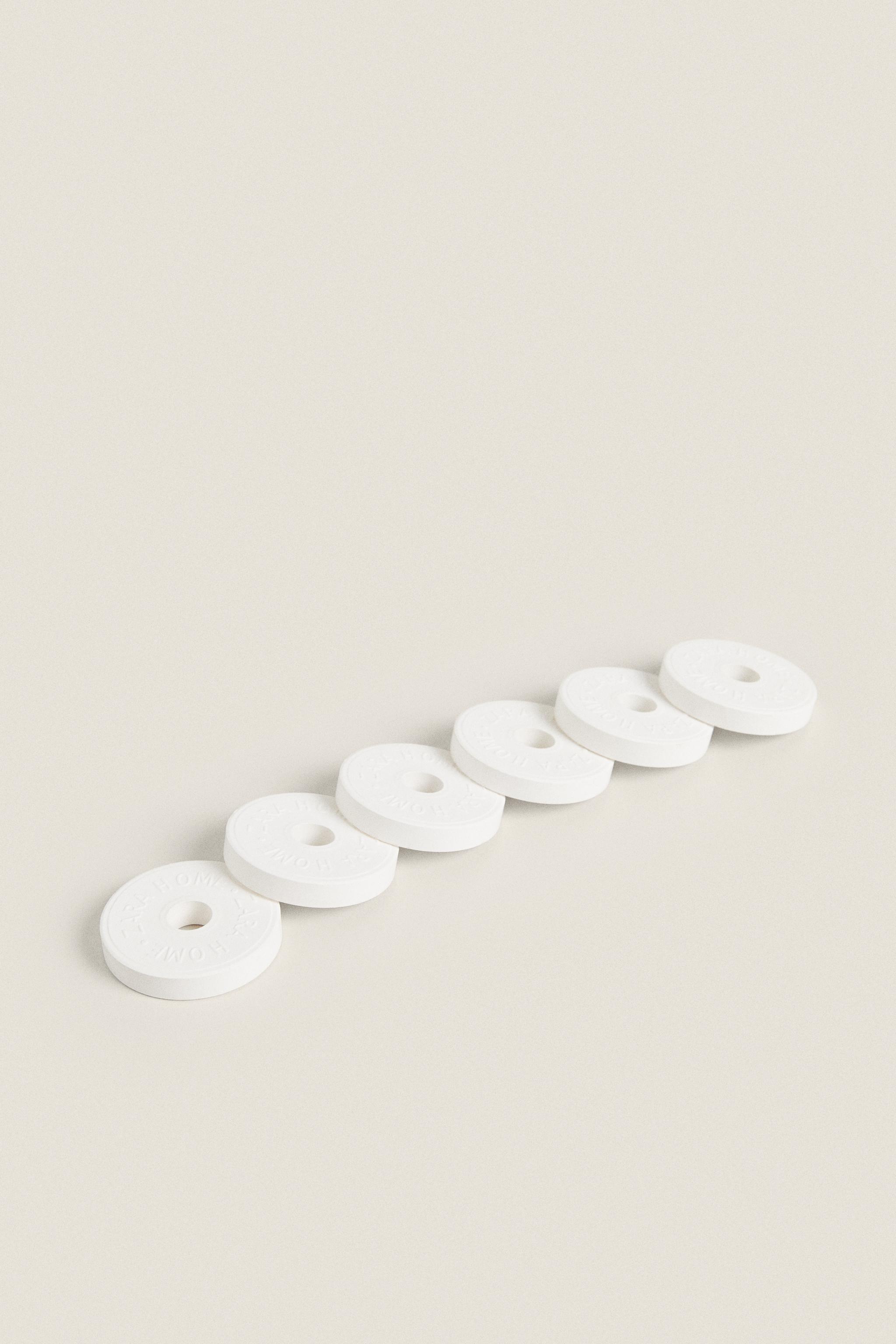 WHITE POWDERY SCENTED CERAMIC PACK (PACK OF 6)